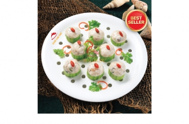 SHRIMP STUFFED LUFFA