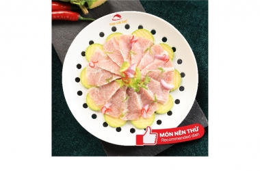 PORK JOWL STEAMED WITH KING ZUCCHINI